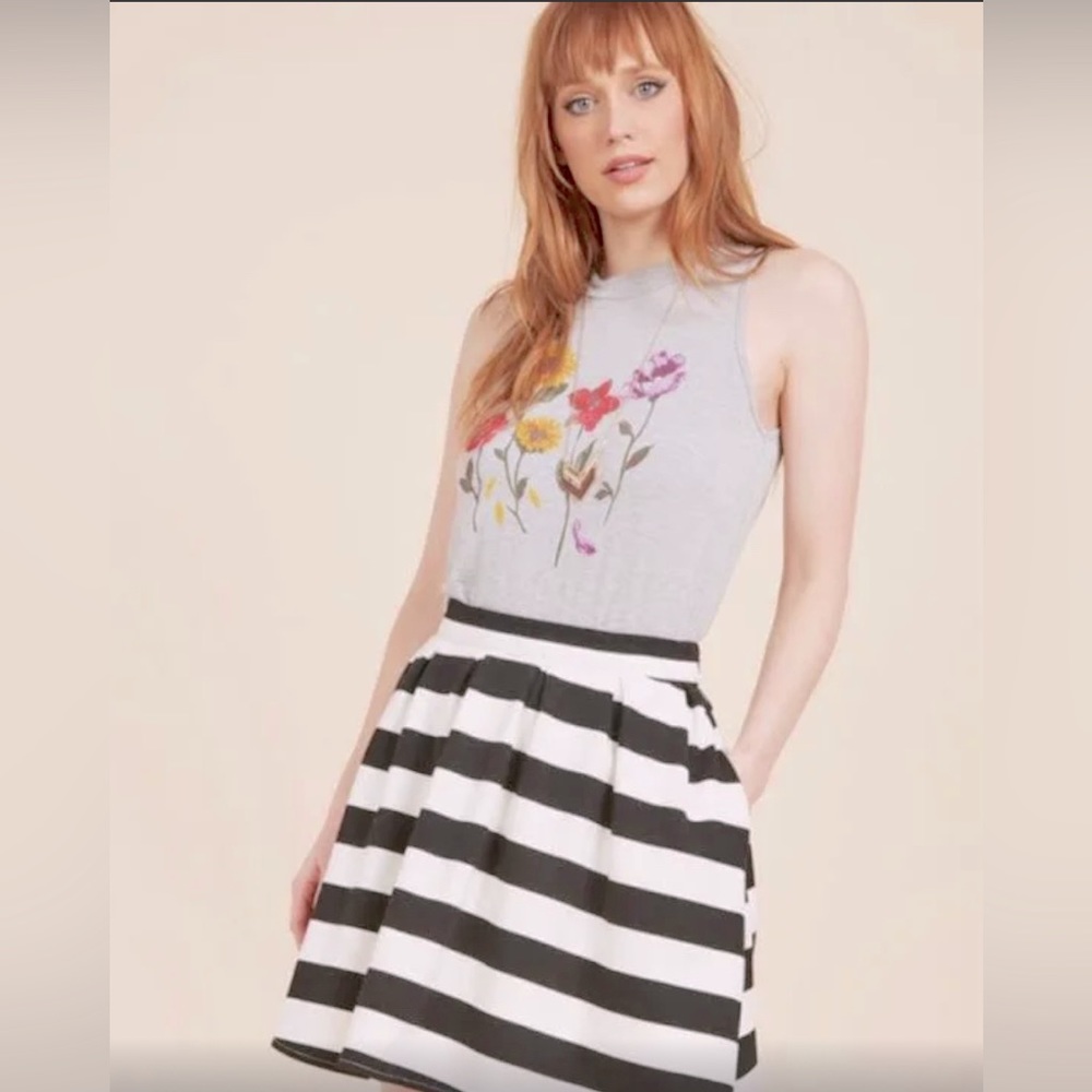 ModCloth’s exclusive Myrtlewood of California Lively in the Lobby mini skirt